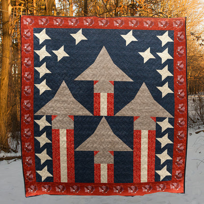 Patriotic Quilt Blanket HN130603M