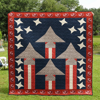 Patriotic Quilt Blanket HN130603M