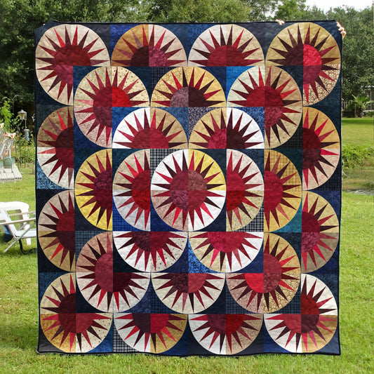 Patriotic Sun Quilt Blanket TL140602Y