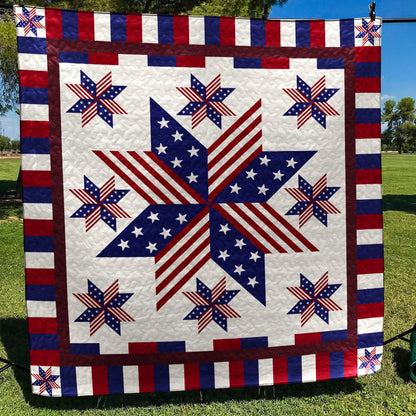 Patriotic Quilt Blanket MT080611D