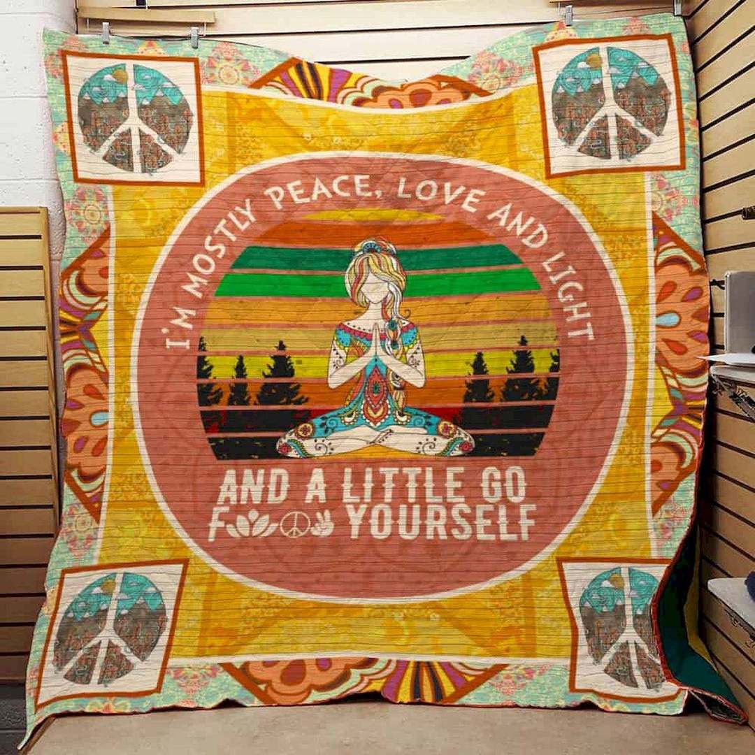 Peace Love And Light CLT180660 Quilt Blanket