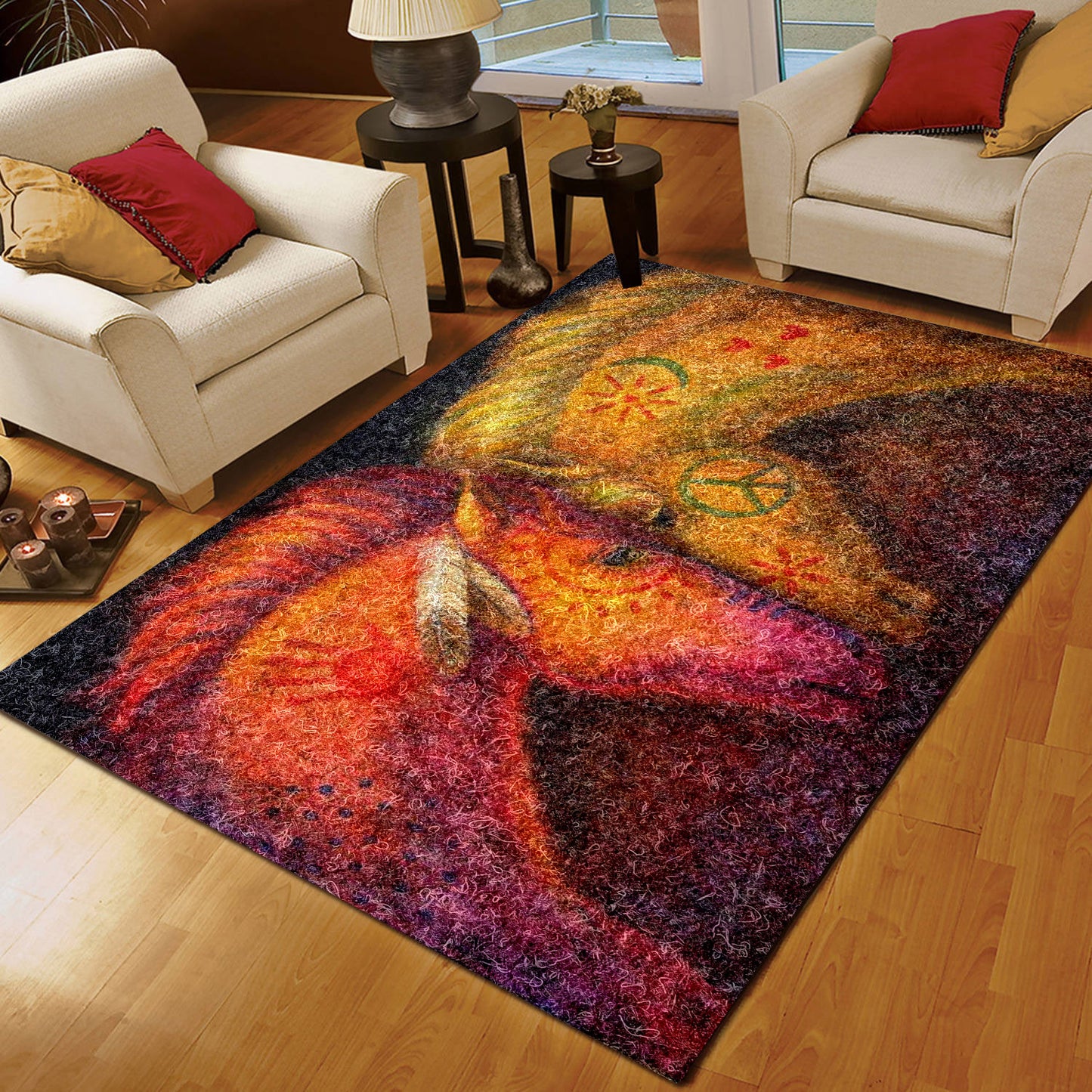 Peace Horse And War Horse HN2908089R Rug