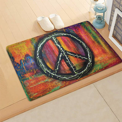 Peace Sign DD011051D Non-slip Door mats