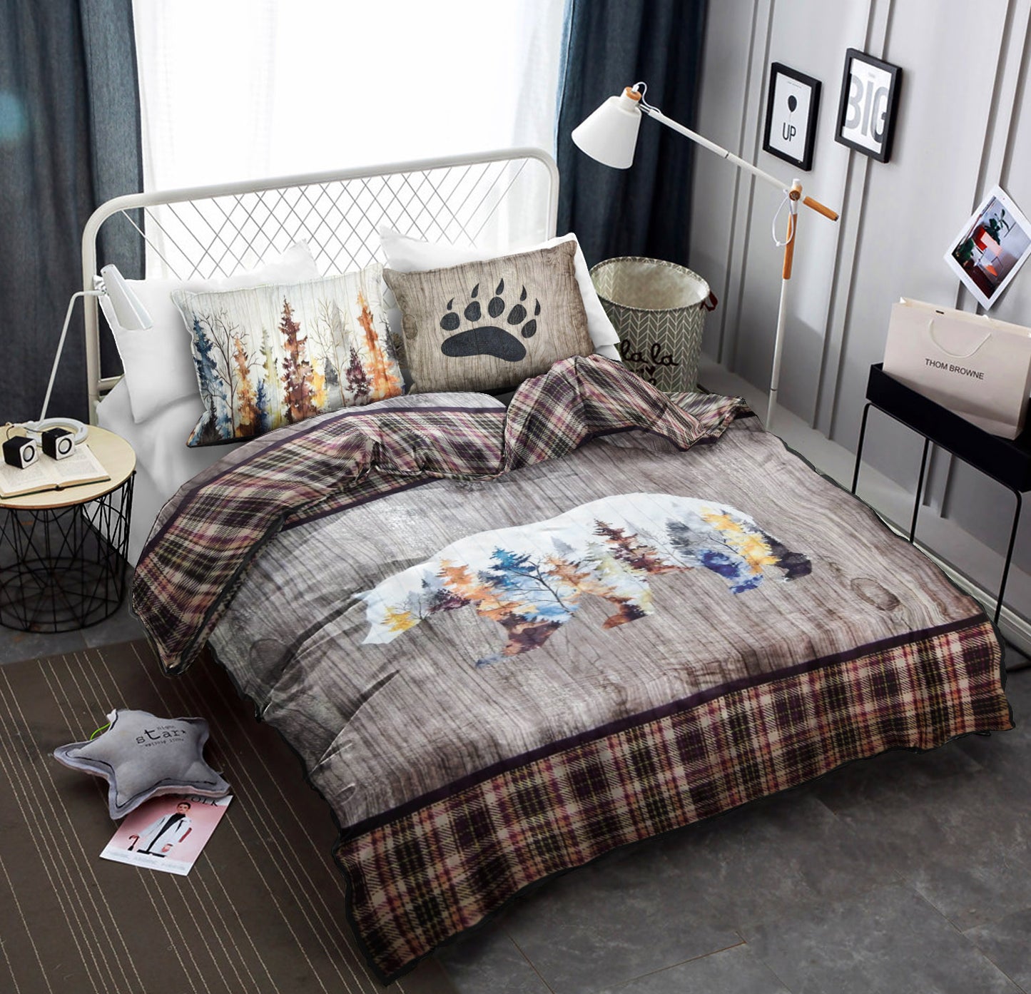 Peaceful Pines Bear CLA0410210B Bedding Sets