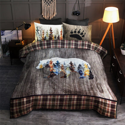 Peaceful Pines Bear CLA0410210B Bedding Sets