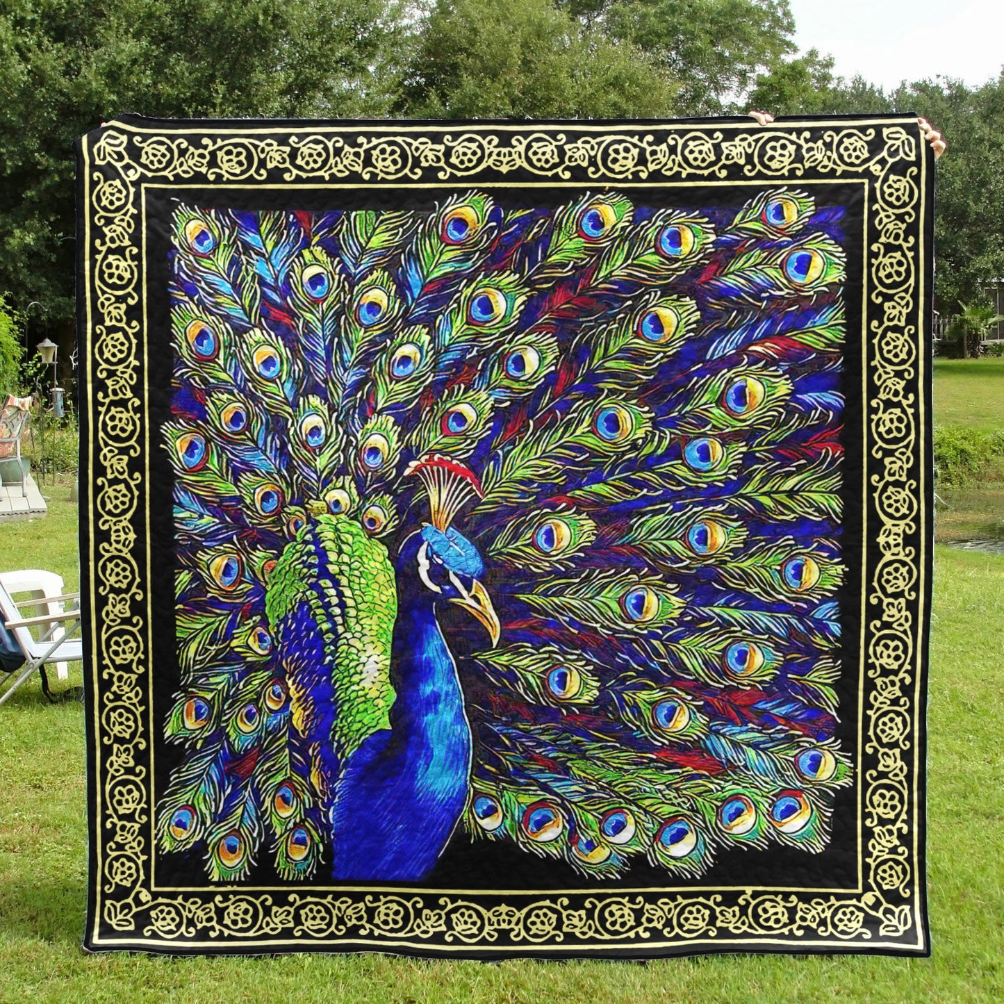 Peacock CLA0711587Q Quilt Blanket