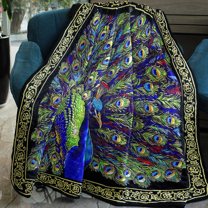 Peacock CLA0711587Q Quilt Blanket