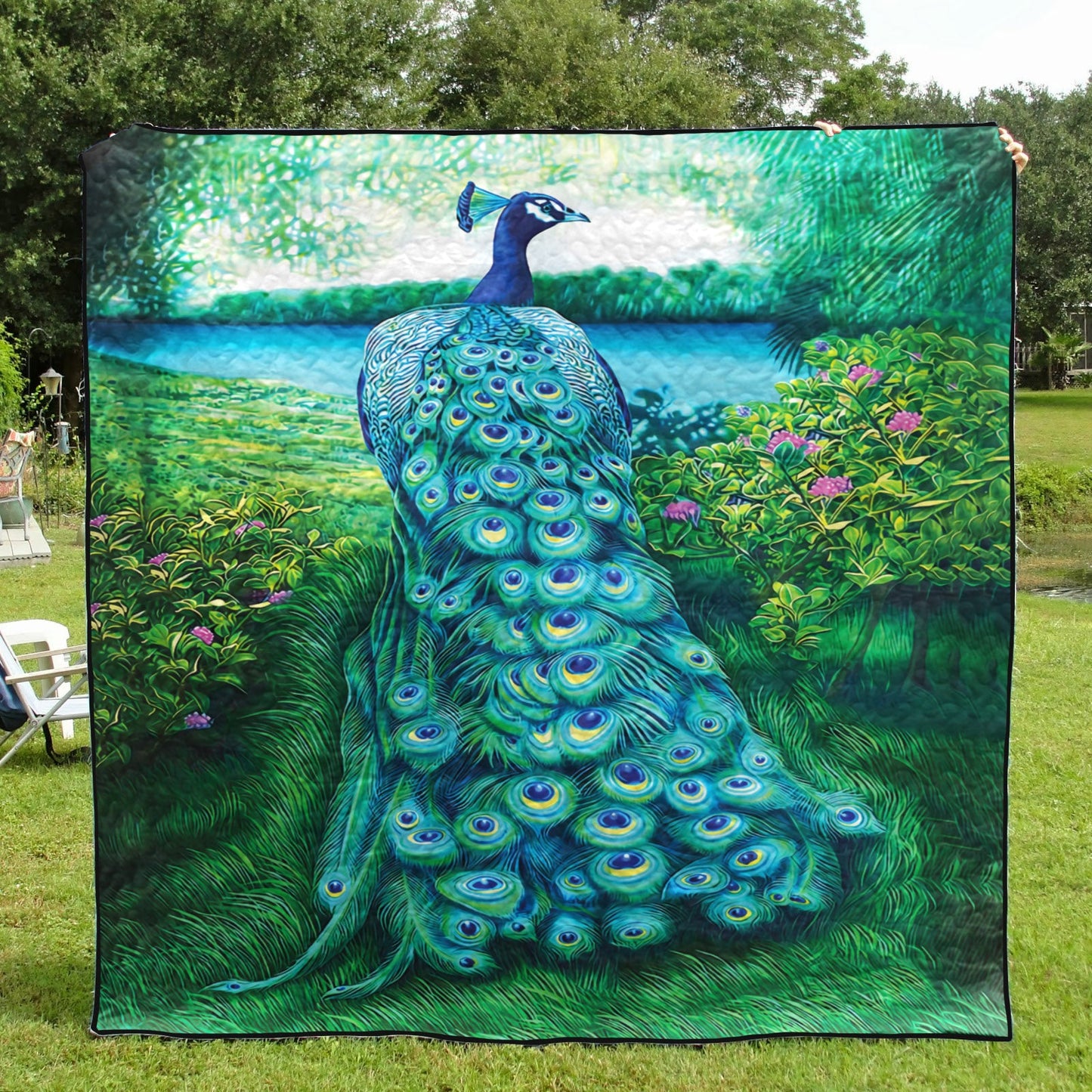 Peacock CLP1111310Q Quilt Blanket