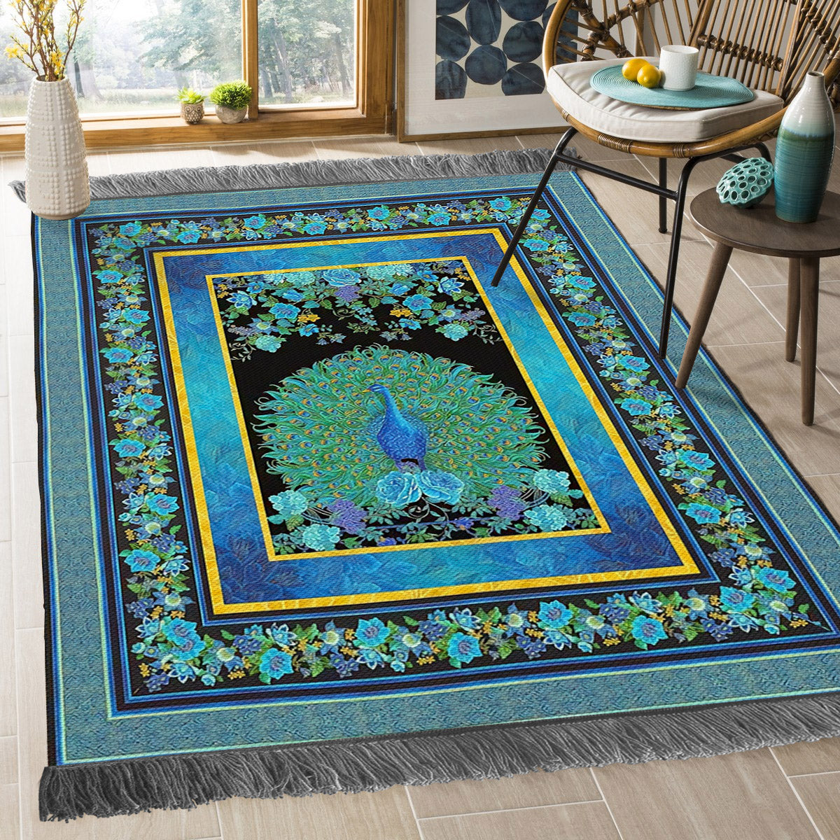 Peacock BT2809137O Decorative Floor-cloth