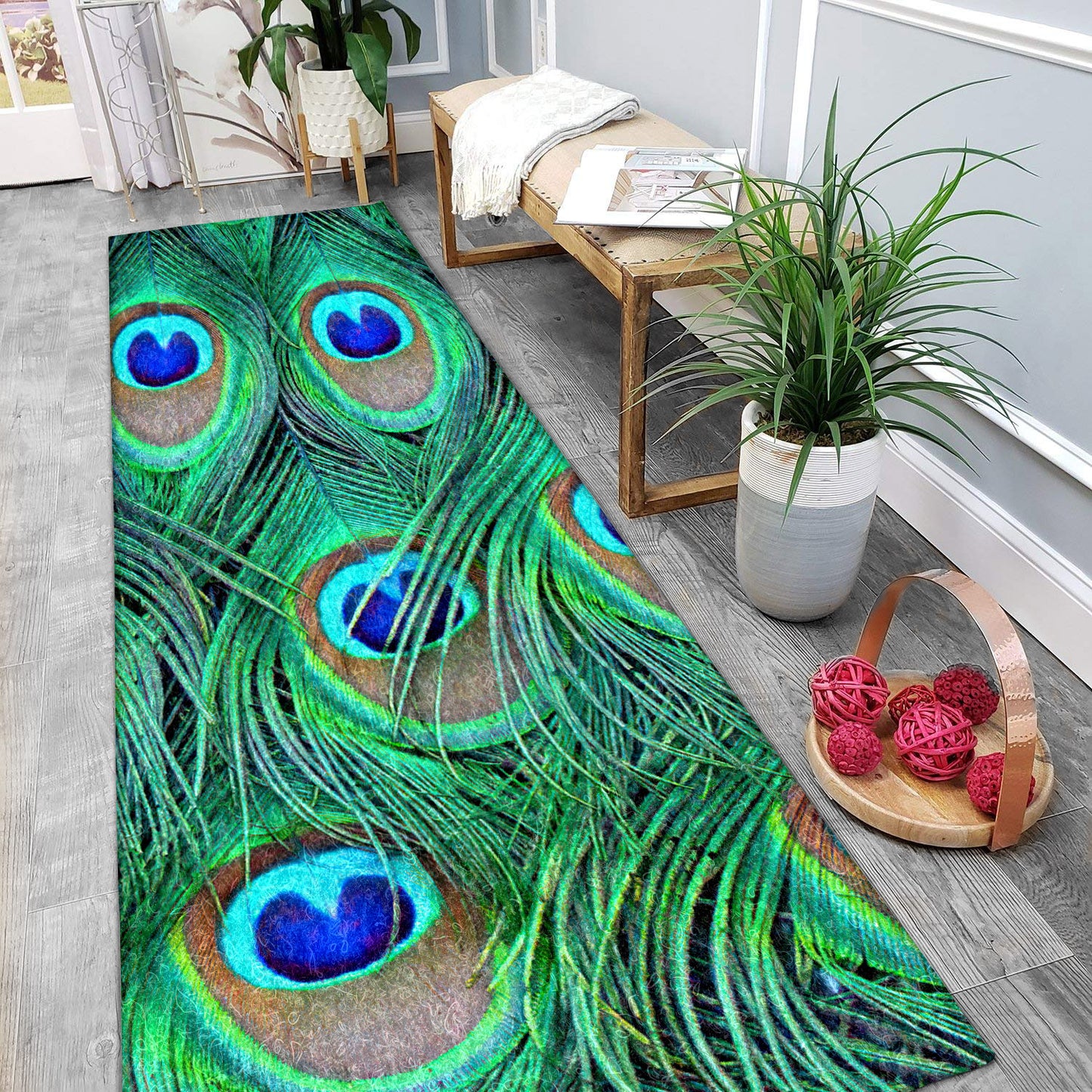 Peacock CLA1609124RU Runner Rug