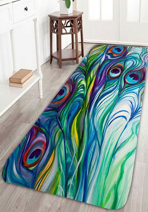 Peacock Feather CLP0810070R Runner Rug