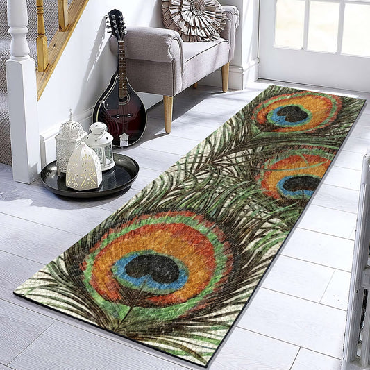 Peacock Feathers NT081075RU Runner Rug