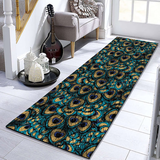Peacock Feathers VD041066RU Runner Rug