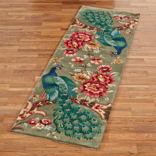 Peacock Flora CLA0910112RU Runner Rug
