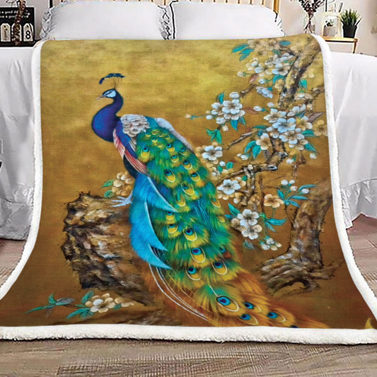 Peacock NN2109108TT Sherpa Fleece Blanket