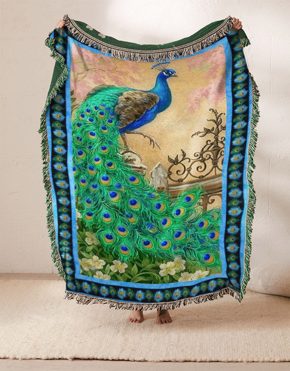 Peacock NT3009191S Throw Blankets For Sofa