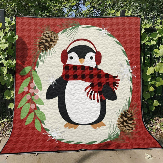 Penguin Christmas TN150715 Quilt Blanket