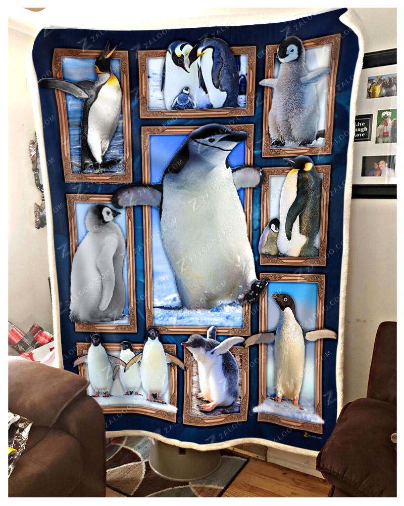 Penguin Cute Penguins CL29110558MDF Sherpa Fleece Blanket