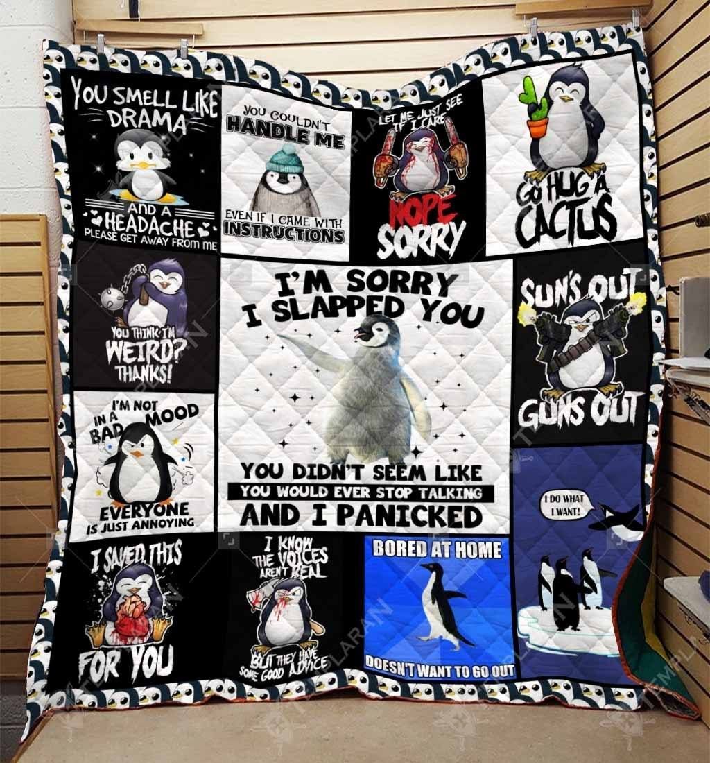 Penguins CL22120185MDQ Quilt Blanket