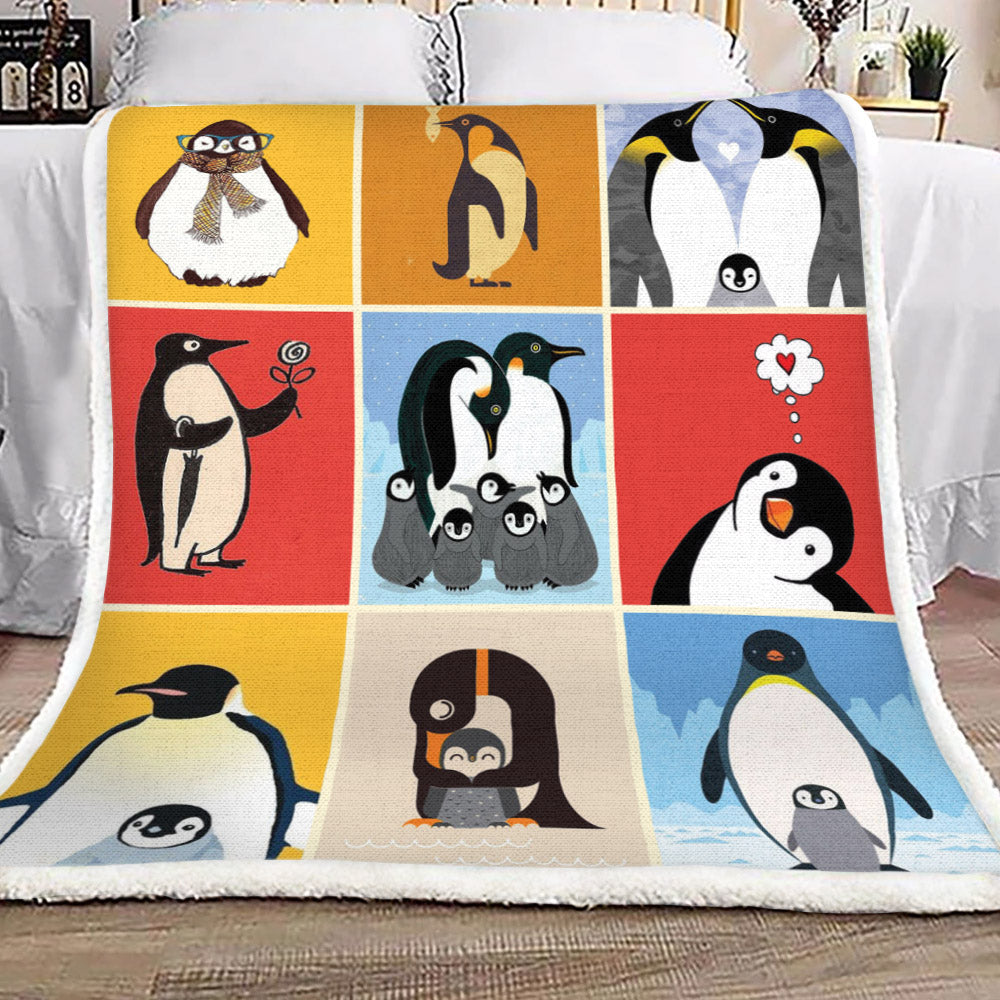 Penguins HM1809133TT Sherpa Fleece Blanket
