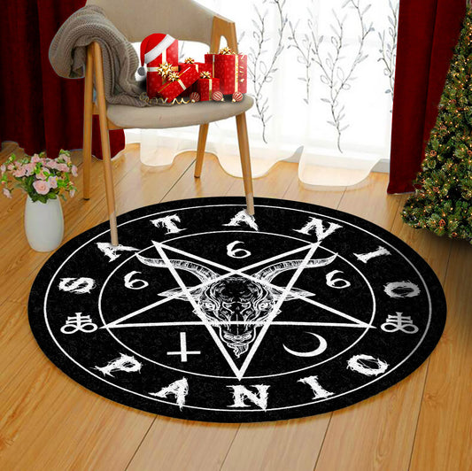 Pentagrams DT0611109TM Round Area Rug
