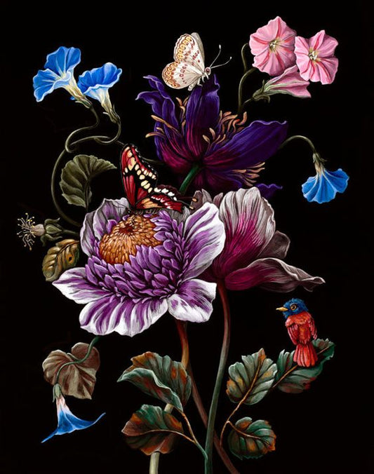 Peony Botanical CLA0910526Q Quilt Blanket
