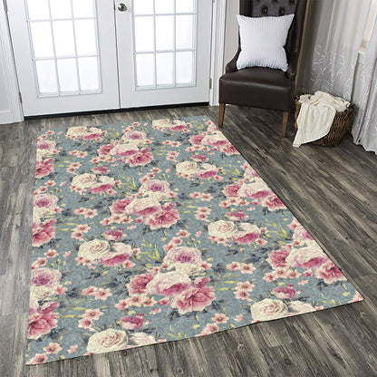 Peony Pattern Print Design CLA1910647R Rug