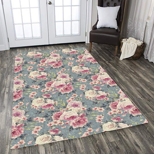 Peony Pattern Print Design CLA1910647R Rug