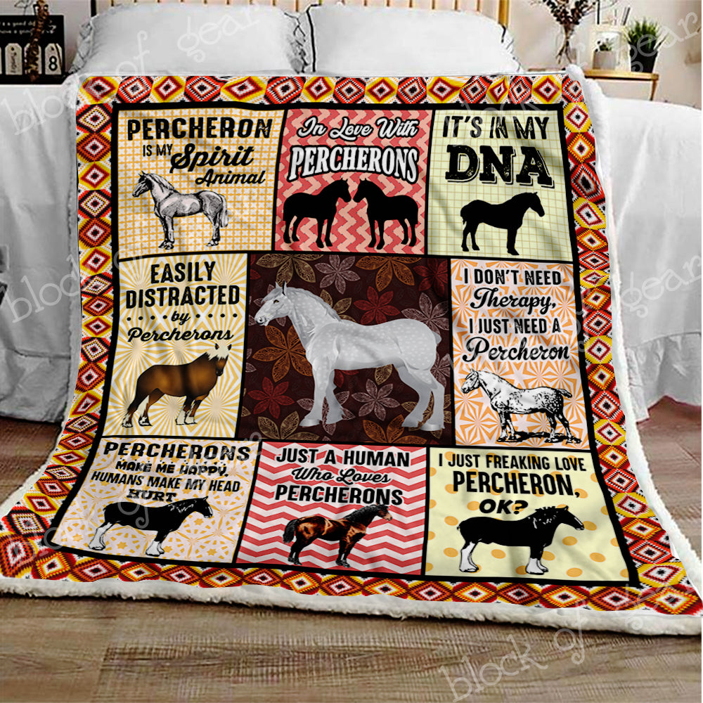 Percheron CL301216MDF Sherpa Fleece Blanket