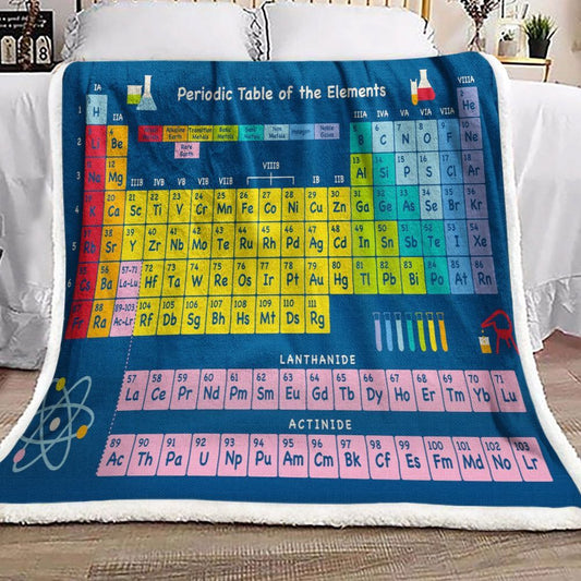 Periodic Table HN0110199F Sherpa Fleece Blanket