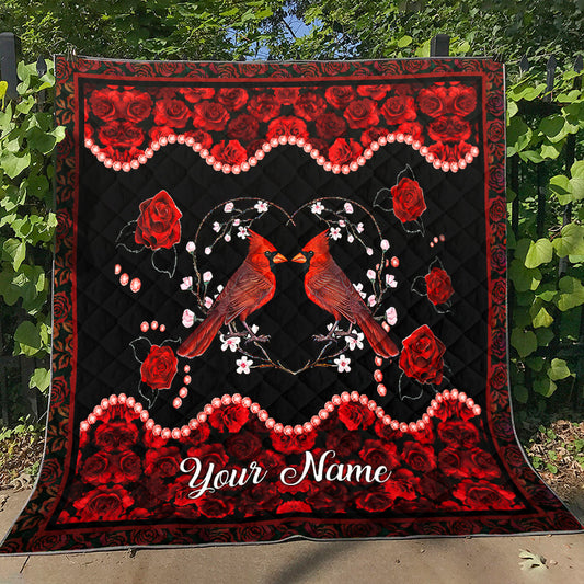 Personalized Cardinal Quilt Blanket TL170206