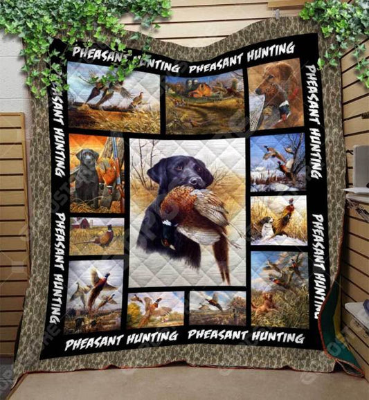 Pheasant Hunting CL15110228MDQ Quilt Blanket