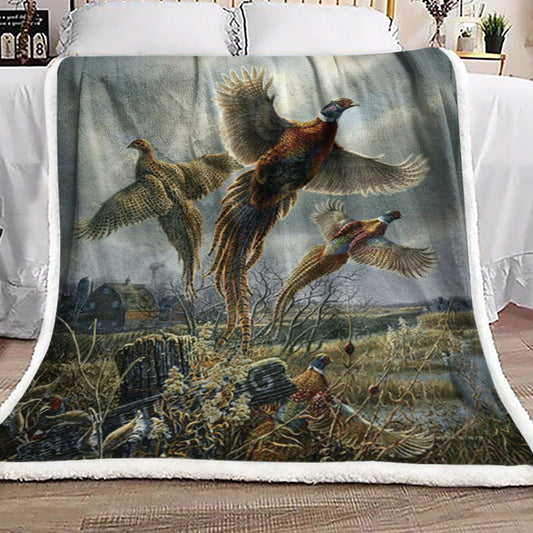 Pheasant NT2409107F Sherpa Fleece Blanket