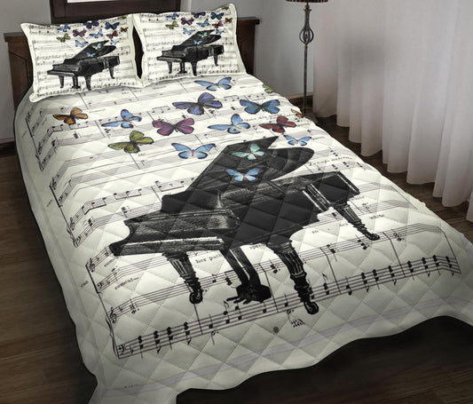 Piano Butterfly Quilt Bedding Set ND220905