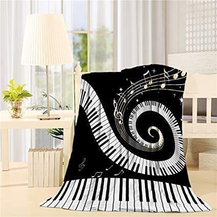 Piano CLA140843 Sherpa Fleece Blanket