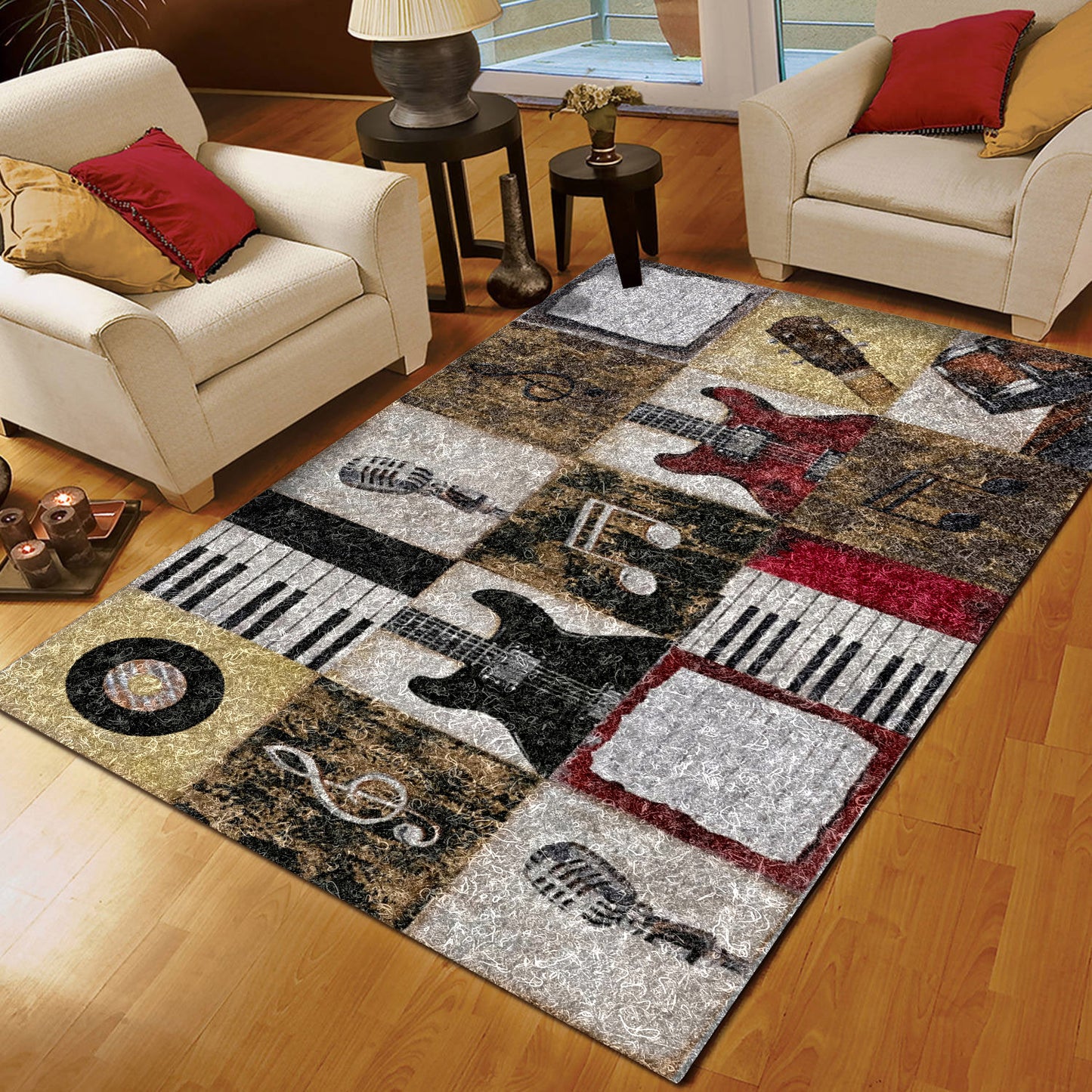 Piano And Guitar CLA150818R Rug