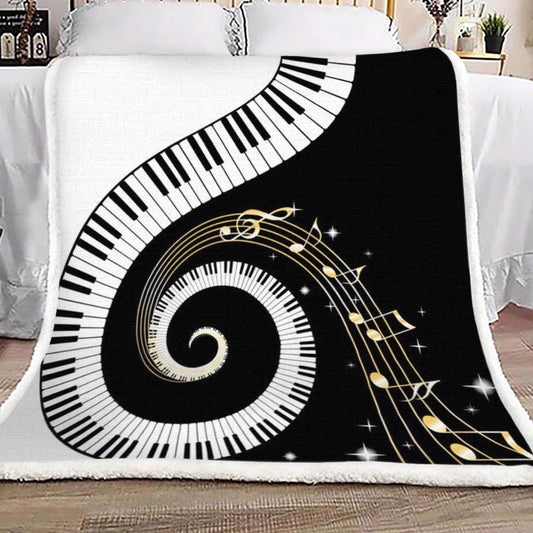 Piano HM1709163TT Sherpa Fleece Blanket