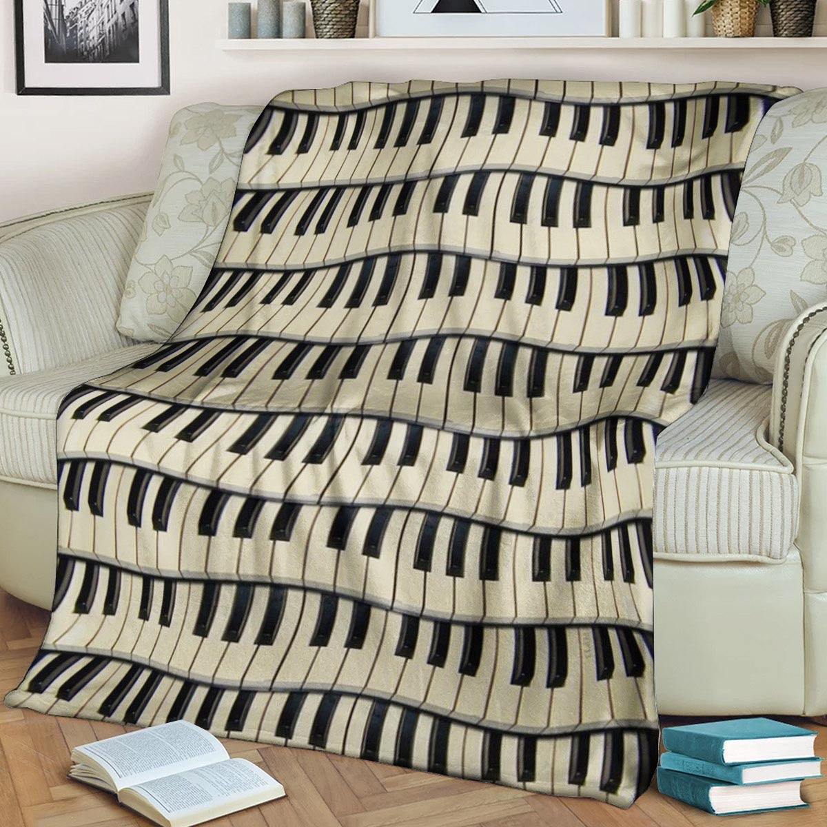 Piano NT240873F Sherpa Fleece Blanket