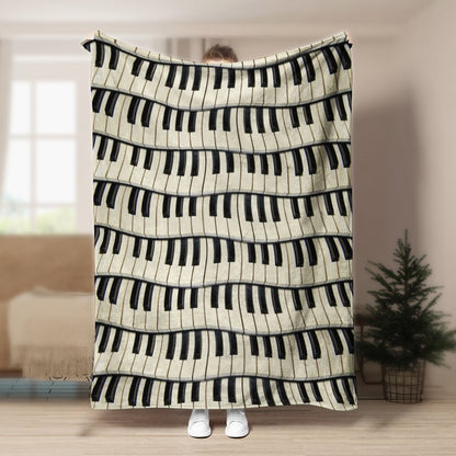 Piano NT240873F Sherpa Fleece Blanket