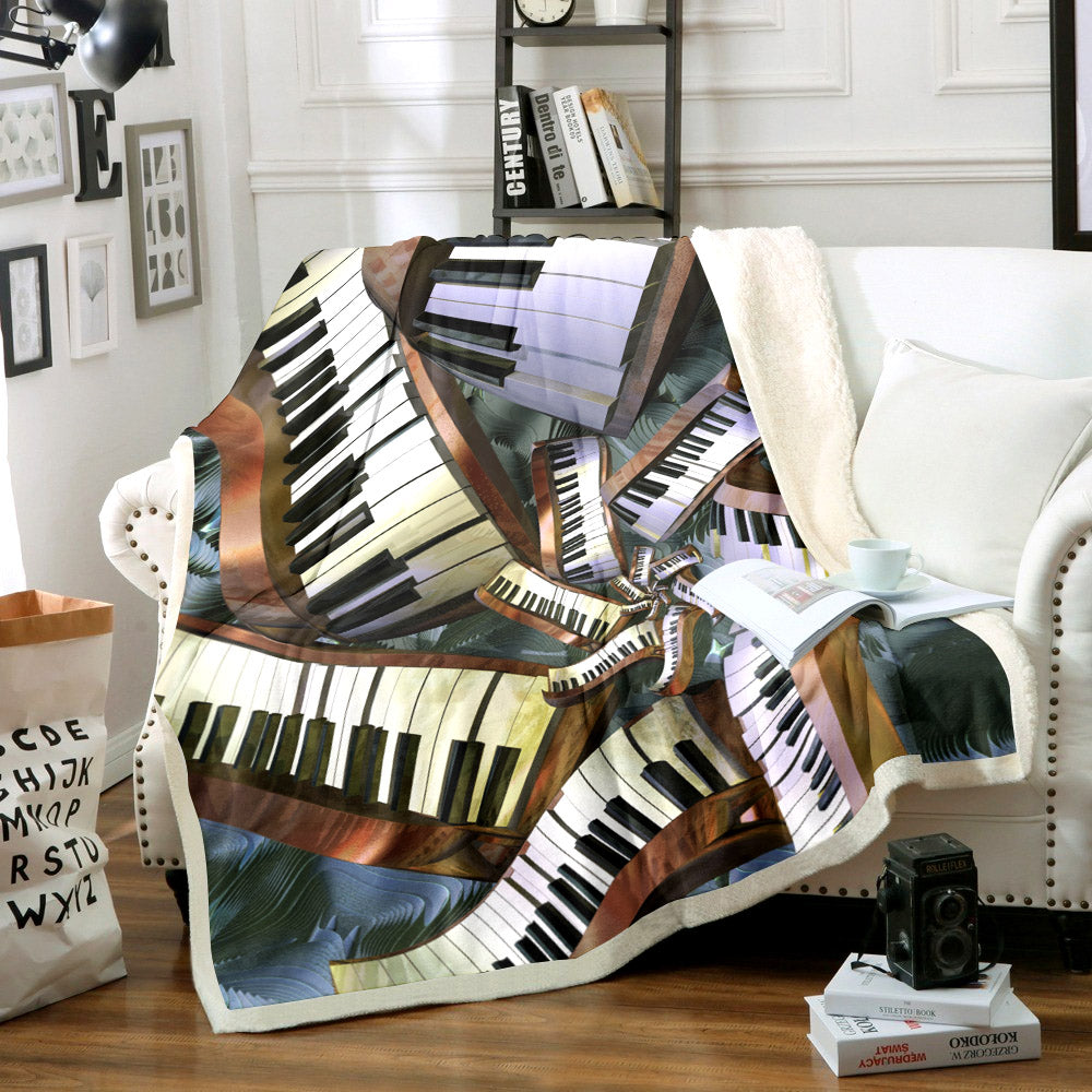 Piano TN1409107TT Sherpa Fleece Blanket