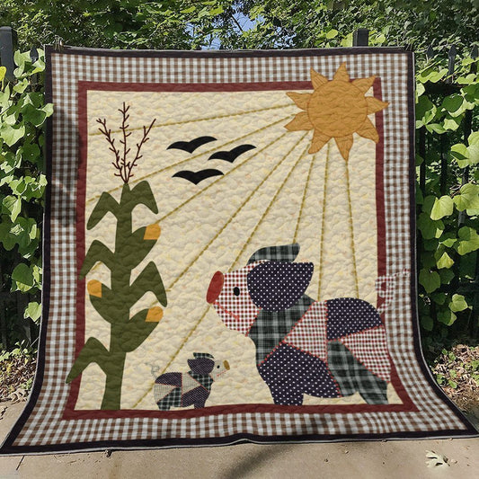 Pig CG270632 Quilt Blanket