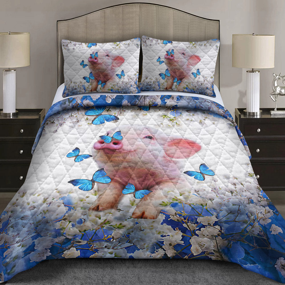 Pig Quilt Bed Sheet TL170910