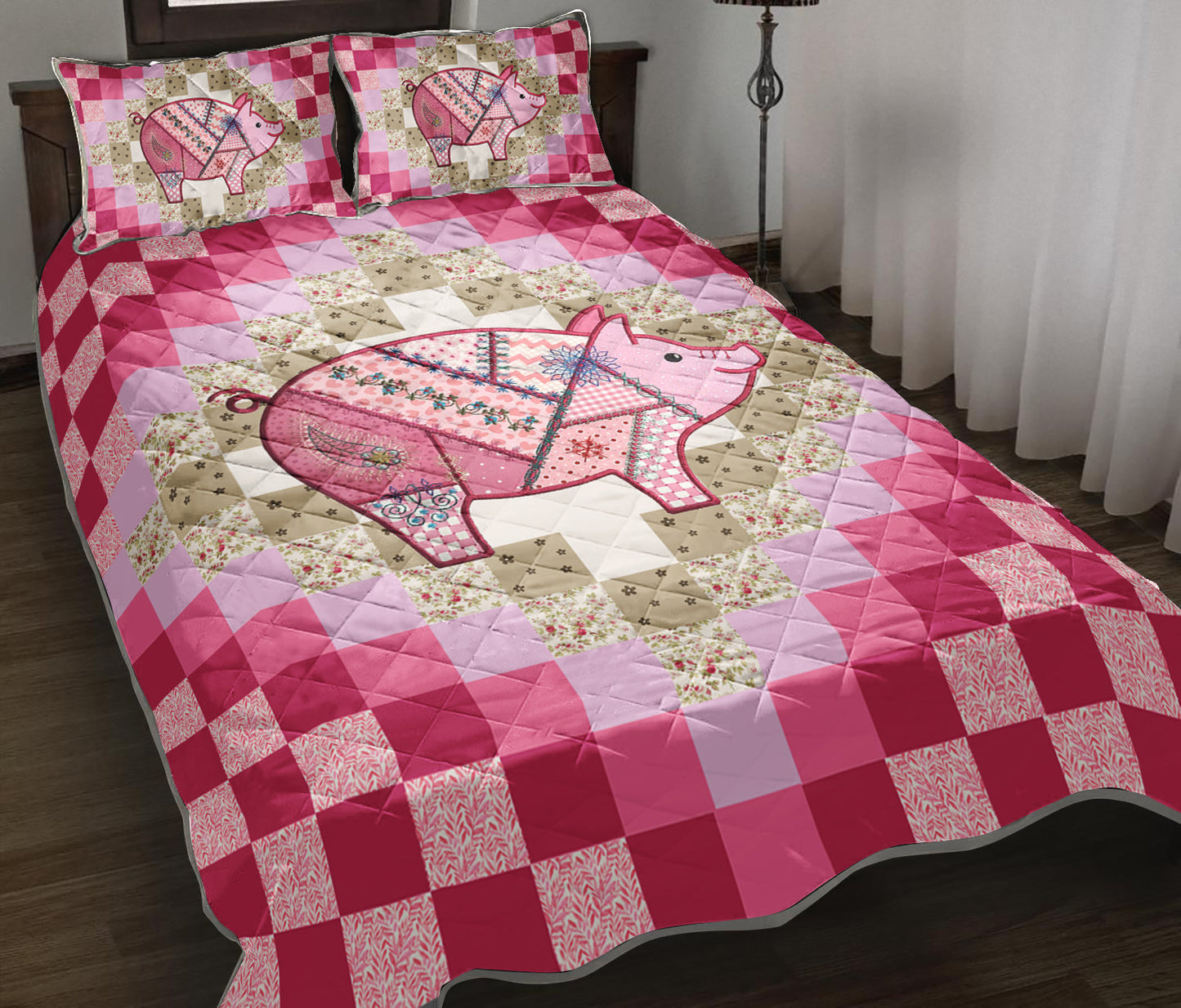 Pig Quilt Bedding Set TL180910