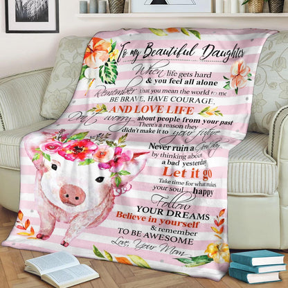Pig CL260869MDF Sherpa Fleece Blanket