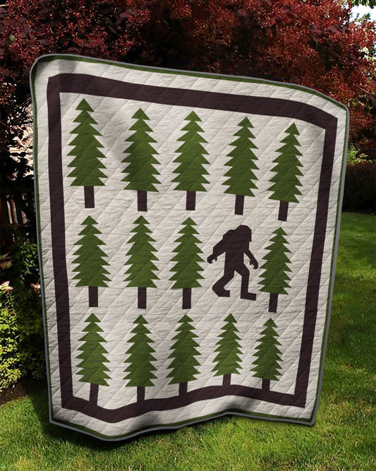 Pine Tree And Big Foot TD19110189 Quilt Blanket