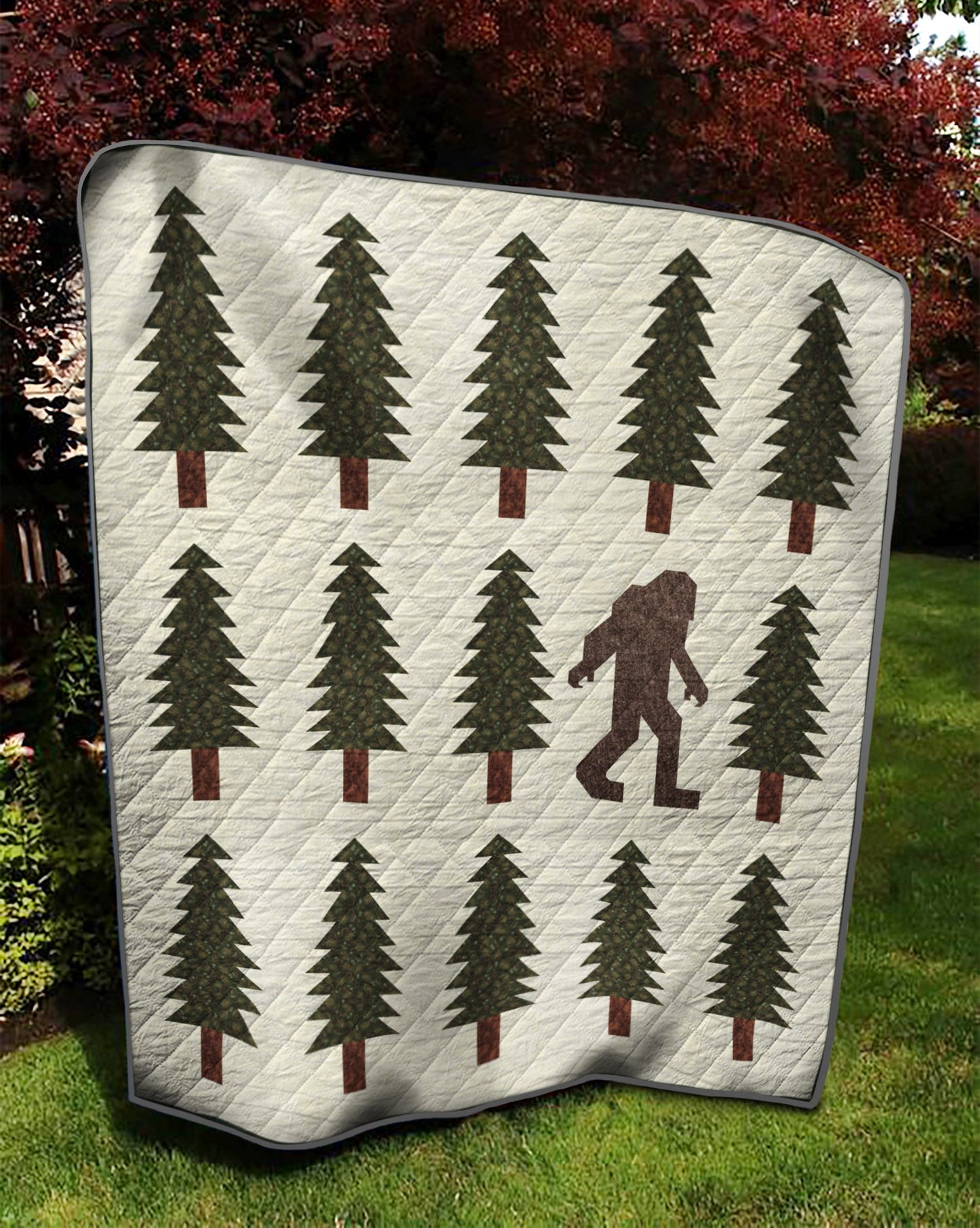 Pine Tree With Big Foot TD19110186 Quilt Blanket