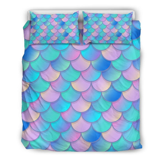 Pink Teal Mermaid Scales CL16100537MDB Bedding Sets