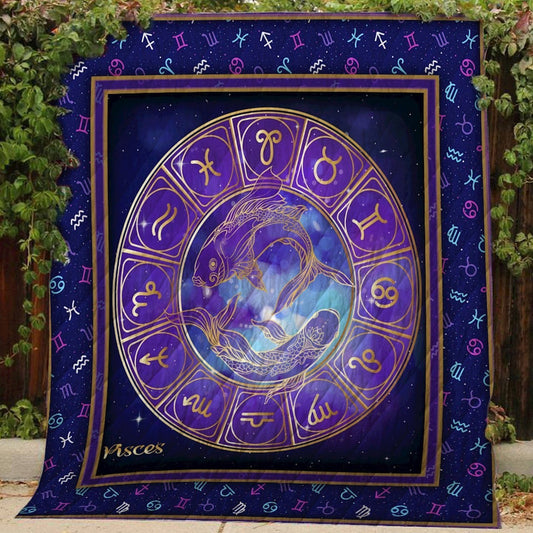 Pisces CLH0611024Q Quilt Blanket