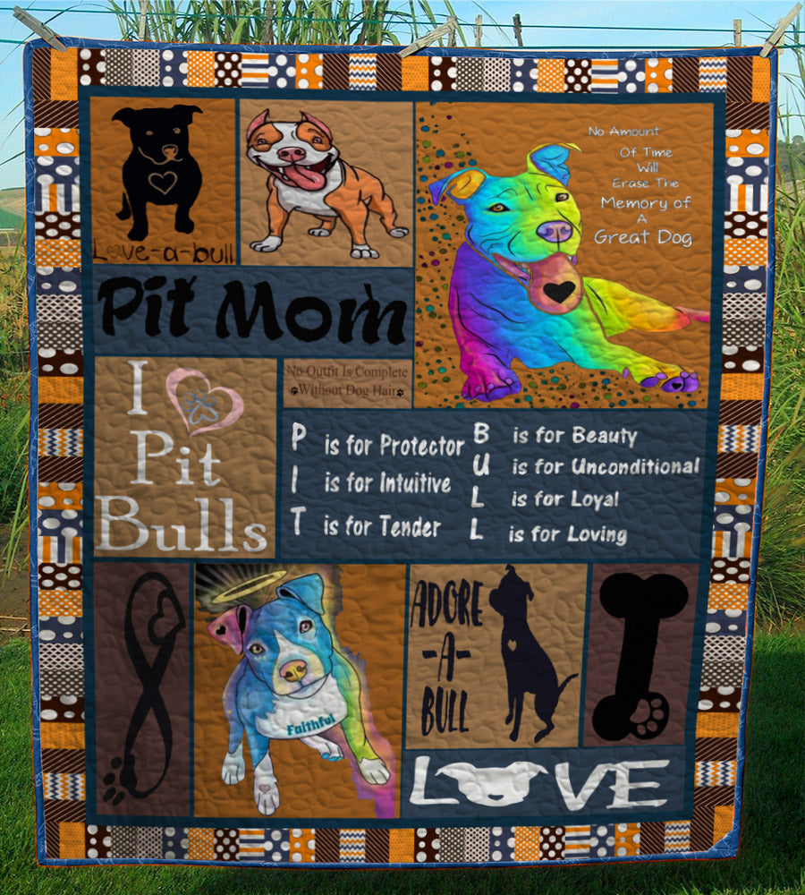 Pitbull CL28100979MDQ Quilt Blanket