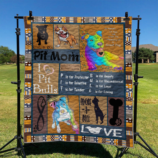 Pit bull YH3010585 Quilt Blanket